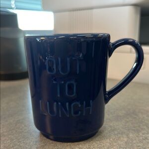Kate Spade Blue Dining Mug Out to Lunch